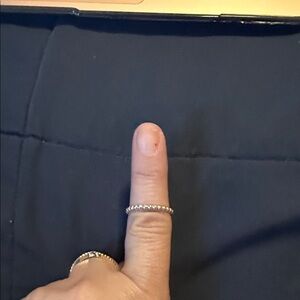 Pandora Silver Beaded Ring